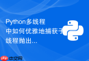 python多线程中如何优雅地捕获子线程抛出的异常？