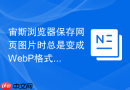 宙斯浏览器保存网页图片时总是变成WebP格式怎么解决？