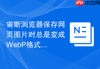 宙斯浏览器保存网页图片时总是变成webp格式怎么解决?