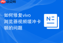 如何修复vivo浏览器视频缓冲卡顿的问题