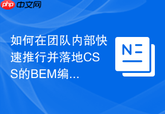 如何在团队内部快速推行并落地css的bem编码规范?