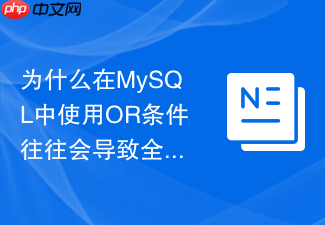为什么在mysql中使用or条件往往会导致全表扫描