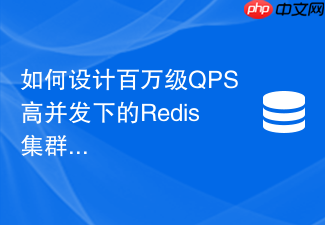 如何设计百万级qps高并发下的redis集群架构方案