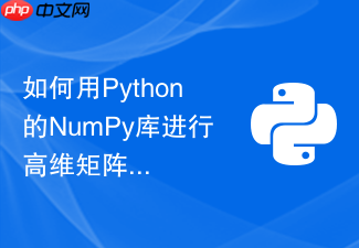如何用python的numpy库进行高维矩阵运算以加速机器学习前置分析?