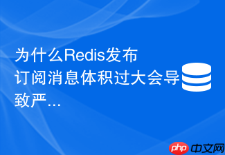 为什么redis发布订阅消息体积过大会导致严重的网络抖动