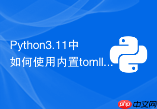 python3.11中如何使用内置tomllib解析配置文件