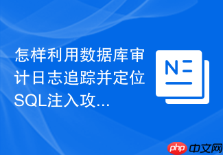 怎样利用数据库审计日志追踪并定位sql注入攻击源?