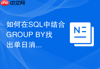 如何在sql中结合group by找出单日消费突增的异常账户？