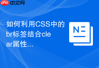 如何利用css中的br标签结合clear属性临时清除浮动?