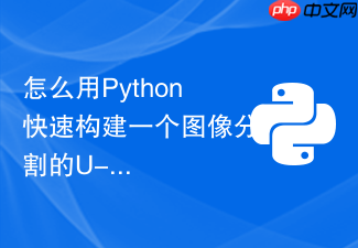 怎么用python快速构建一个图像分割的u-net模型?