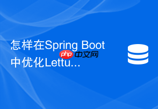 怎样在spring boot中优化lettuce连接池的redis性能
