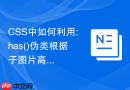 css中如何利用:has()伪类根据子图片高宽比动态调整父容器布局？