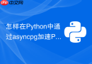 怎样在Python中通过asyncpg加速PostgreSQL异步并发读写？