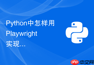 python中怎样用playwright实现多页面并发渲染抓取?