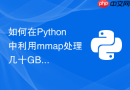 如何在Python中利用mmap处理几十GB大文件以降低内存？