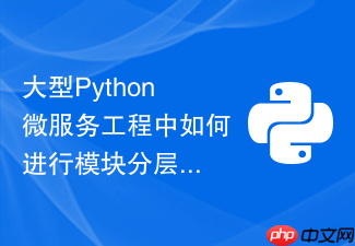大型python微服务工程中如何进行模块分层架构解耦
