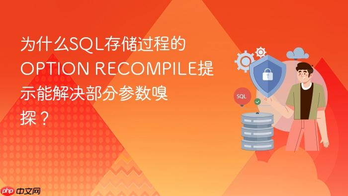 为什么sql存储过程的option recompile提示能解决部分参数嗅探?