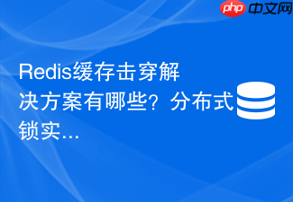 redis缓存击穿解决方案有哪些?分布式锁实现细节