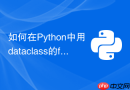 如何在python中用dataclass的field设置默认工厂函数？