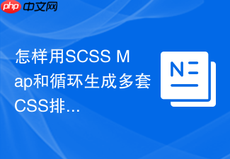 怎样用scss map和循环生成多套css排版样式