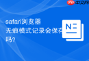 safari浏览器无痕模式记录会保存吗？