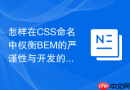 怎样在CSS命名中权衡BEM的严谨性与开发的快捷性？