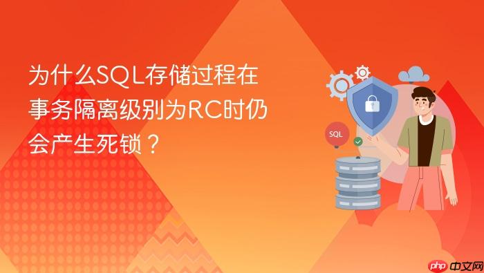 为什么sql存储过程在事务隔离级别为rc时仍会产生死锁?