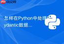 怎样在python中处理pydantic数据验证validationerror