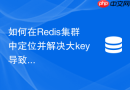 如何在Redis集群中定位并解决大key导致的性能阻塞