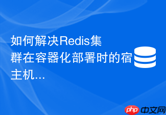 如何解决redis集群在容器化部署时的宿主机ip映射问题