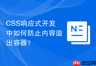 css响应式开发中如何防止内容溢出容器?