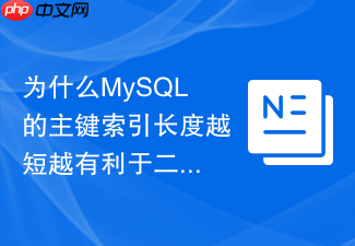 为什么mysql的主键索引长度越短越有利于二级索引性能？
