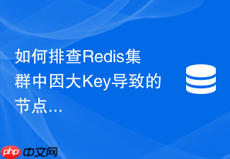 如何排查redis集群中因大key导致的节点内存不均问题
