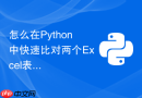 怎么在Python中快速比对两个Excel表格的差异内容？