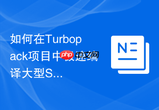 如何在turbopack项目中极速编译大型scss项目为css