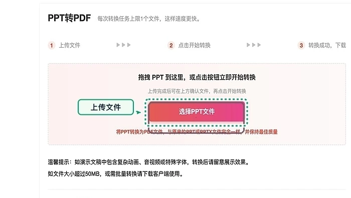 PPT演示文稿怎么保存成PDF?表单上传前怎样更稳妥