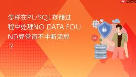 怎样在pl/sql存储过程中处理no data found异常而不中断流程?