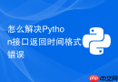 怎么解决python接口返回时间格式错误