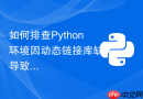 如何排查python环境因动态链接库缺失导致的importerror报错?