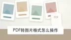 PDF转图片格式怎么操作？图片清晰度和位置怎么检查