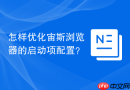 怎样优化宙斯浏览器的启动项配置？