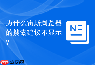 为什么宙斯浏览器的搜索建议不显示?