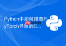Python中如何排查PyTorch导致的CUDA out of memory错误？