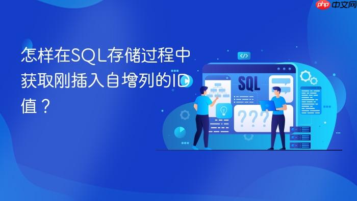 怎样在sql存储过程中获取刚插入自增列的id值?