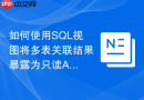 如何使用SQL视图将多表关联结果暴露为只读API？