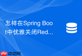 怎样在spring boot中优雅关闭redis stream消息监听容器