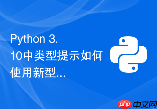 python 3.10中类型提示如何使用新型联合类型语法？