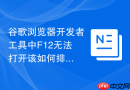 谷歌浏览器开发者工具中F12无法打开该如何排查解决？