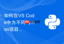 如何在VS Code中为不同Python项目指定虚拟环境