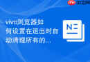 vivo浏览器如何设置在退出时自动清理所有的浏览记录？